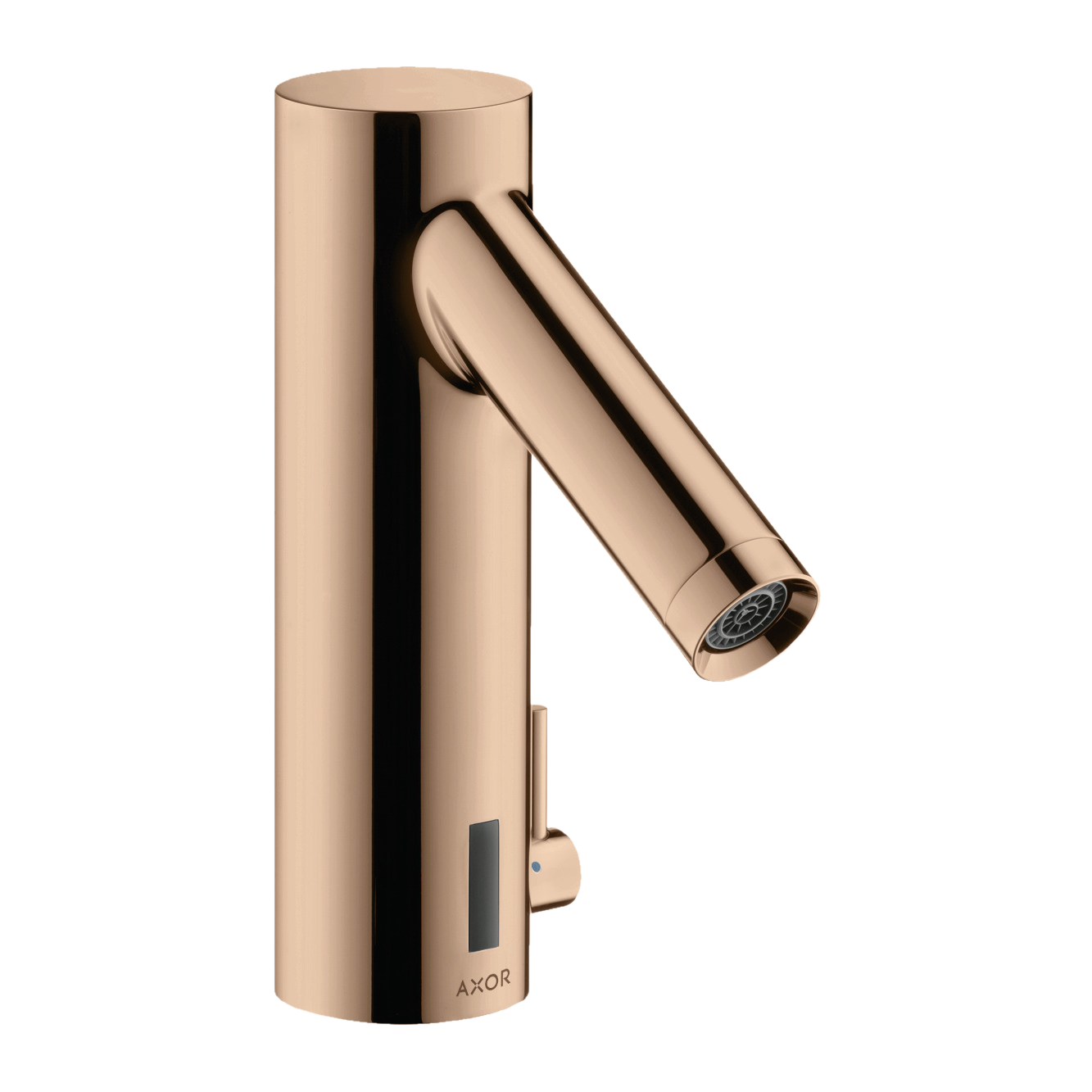 AXOR Starck Touchless 230 V Basin Mixer Faucet with Adjustable Temperature from Brandt in Polished Red Gold finish
