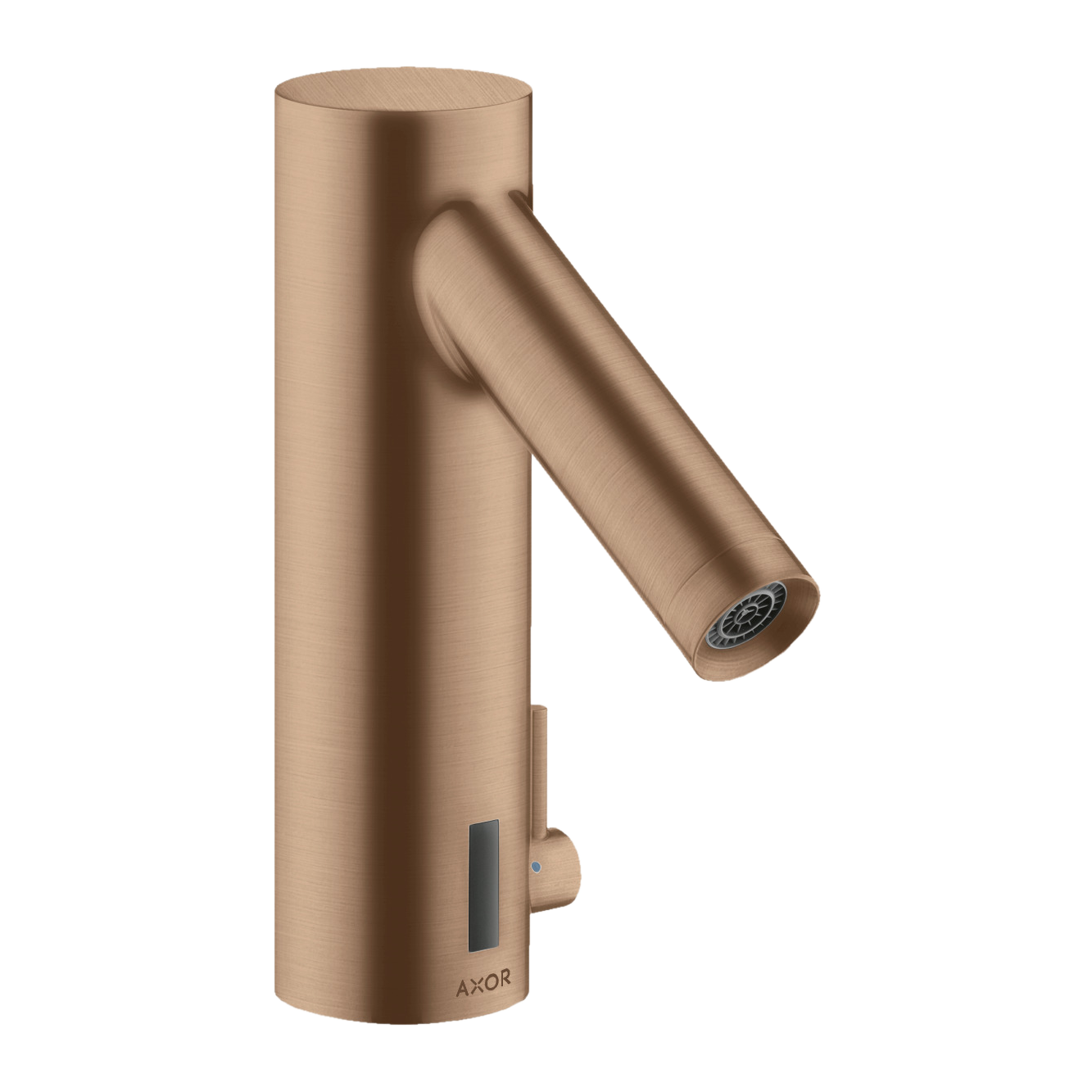 AXOR Starck Touchless 230 V Basin Mixer Faucet with Adjustable Temperature from Brandt in Brushed Red Gold finish