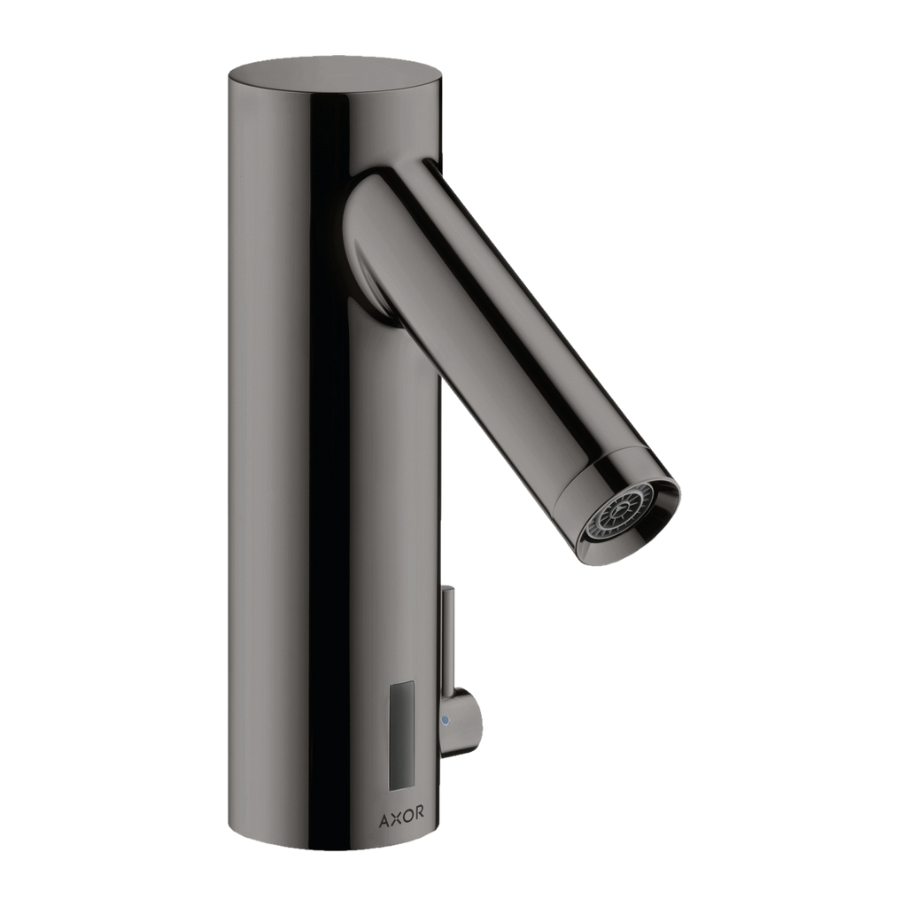 AXOR Starck Touchless 230 V Basin Mixer Faucet with Adjustable Temperature from Brandt in Polished Black Chrome finish