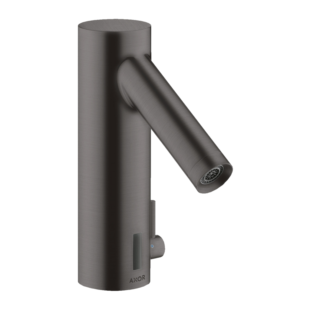 AXOR Starck Touchless 230 V Basin Mixer Faucet with Adjustable Temperature from Brandt in Brushed Black Chrome finish