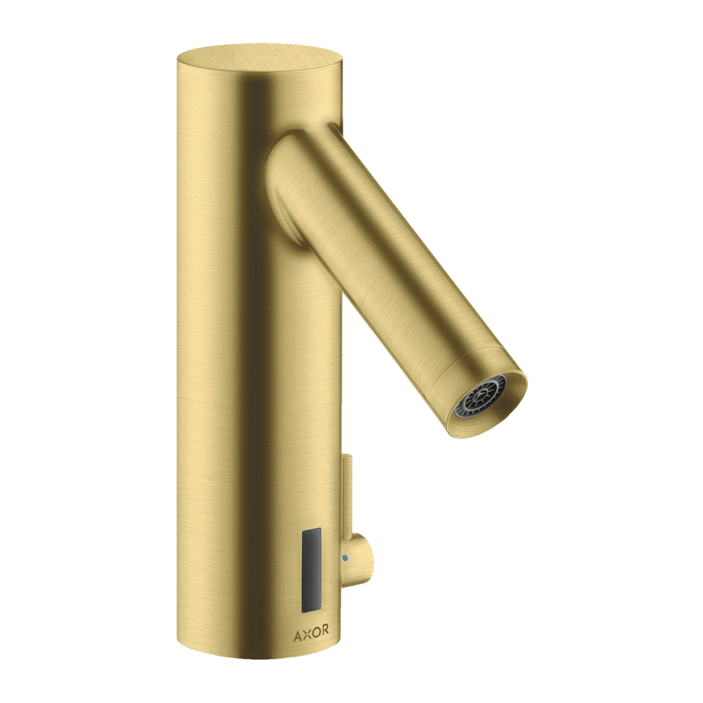 AXOR Starck Touchless 230 V Basin Mixer Faucet with Adjustable Temperature from Brandt in Brushed Brass finish